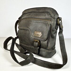 BOC ‎ Gray Crossbody Bag with Adjustable Strap and Classic Design